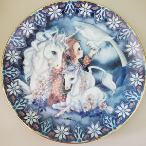 Reco 1990 USA "Rainbow To Ride On" Unicorn Plate
